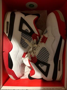 Fire red 4s (nike air edition) u of a